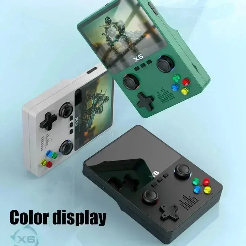 X6 Retro Portable Video Game Console With 3.5/4'' Screen & 10000 Games - Retro Consoles Shop
